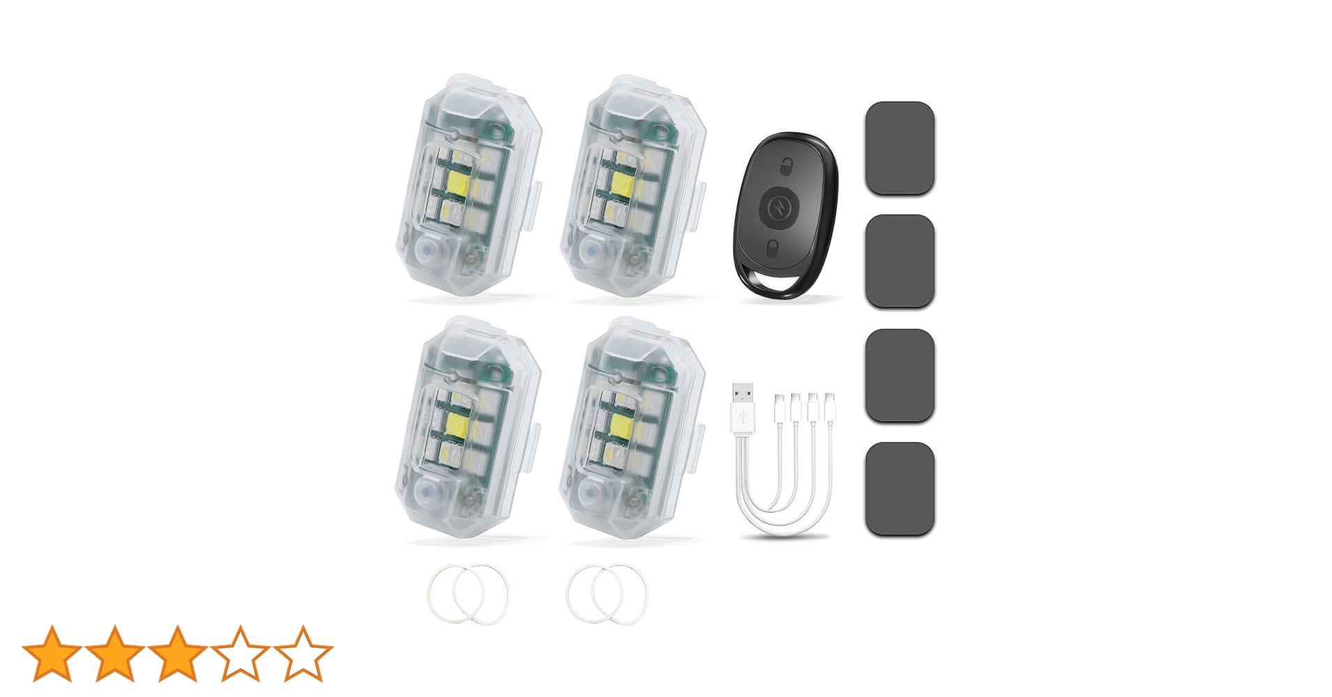 Amazon.co.jp: KIMLONTON LED ワイヤレスストロボライト USB充電式